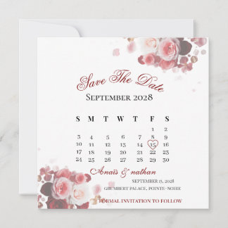 Acrylic Invitation save the date 