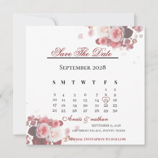 Acrylic Invitation save the date 