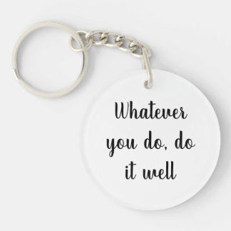 Acrylic Key-chain,Short Quotes key-chain Key Ring