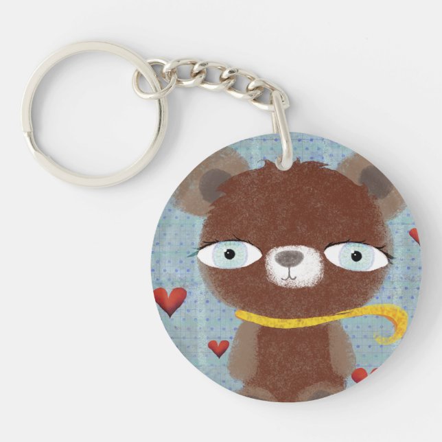 Acrylic Key Chain Teddy bear (Front)
