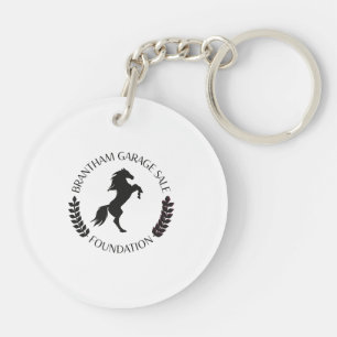 Acrylic Key Ring with Brantham Map