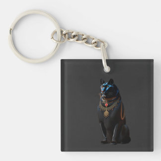 Acrylic Keychain Black Panther