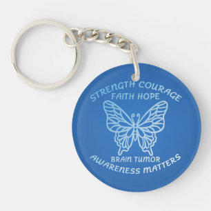 Acrylic Keychain Brain Tumor Awareness
