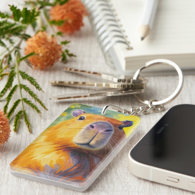 Acrylic Keychain Capybara (Front Right)