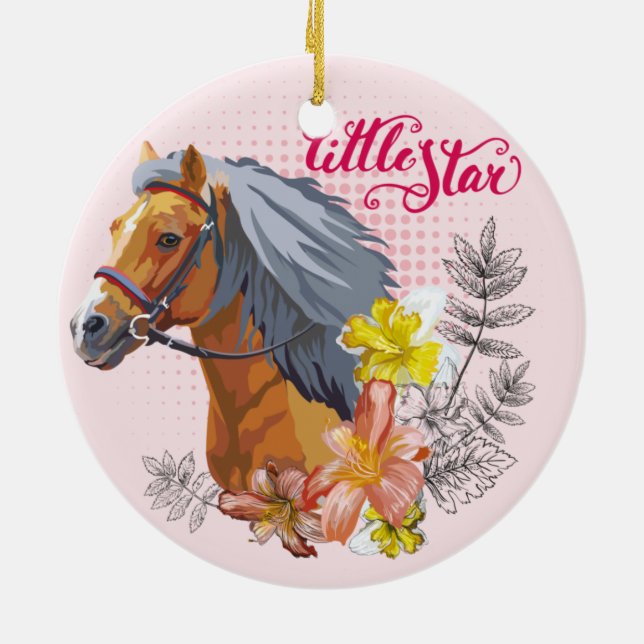 Acrylic Keychain Ceramic Tree Decoration (Back)