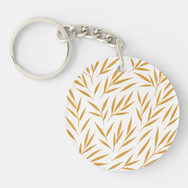 Acrylic Keychain, Circle (double-sided) Key Ring (Front)