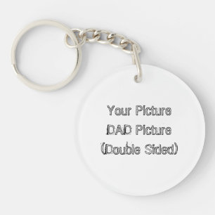 Acrylic Keychain, Father's Day, Metal Design Key Ring