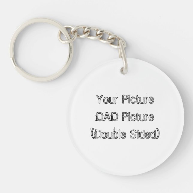 Acrylic Keychain, Father's Day, Metal Design Key Ring (Front)