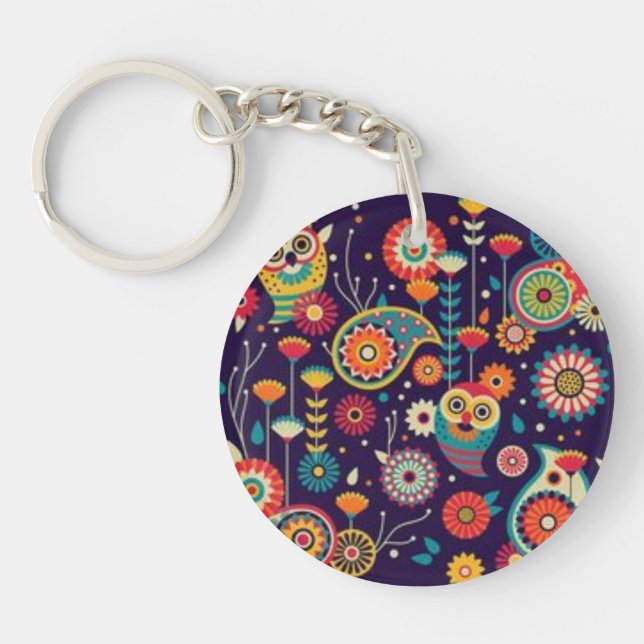 acrylic keychain flowers (Front)