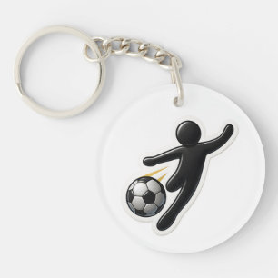 Acrylic Keychain – Football Design