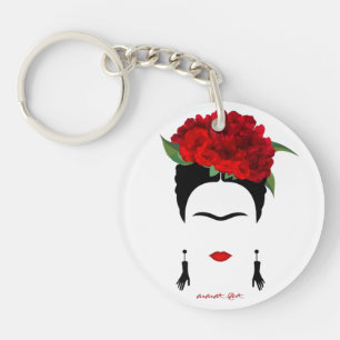 Acrylic Keychain Frida Kahlo portrait accessories 