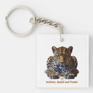 Acrylic Keychain – Leopard Logo   Instinct, Speed 