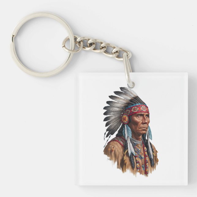 Acrylic Keychain - Native Americans (Front)