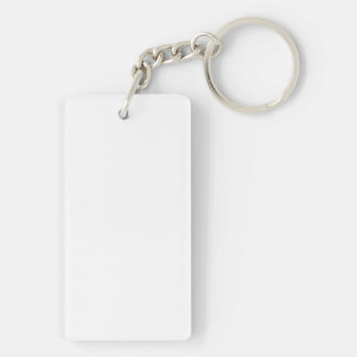 Acrylic Keychain, Rectangle (double-sided) Key Ring