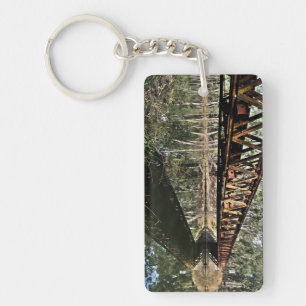 Acrylic Keychain, Rectangle (double-sided) Key Ring