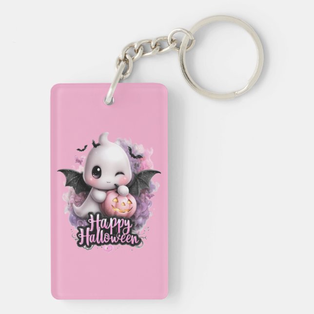 Acrylic Keychain, Rectangle (double-sided) Key Ring (Back)