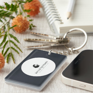 Acrylic Keychain, Rectangle (double-sided) Key Ring