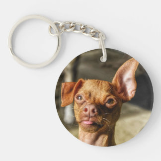 Acrylic Keychain, Rectangle (double-sided) Key Ring