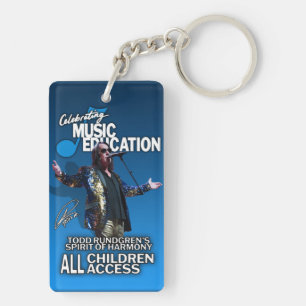 Acrylic Keychain, Rectangle (double-sided) Key Ring