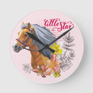 Acrylic Keychain Round Clock