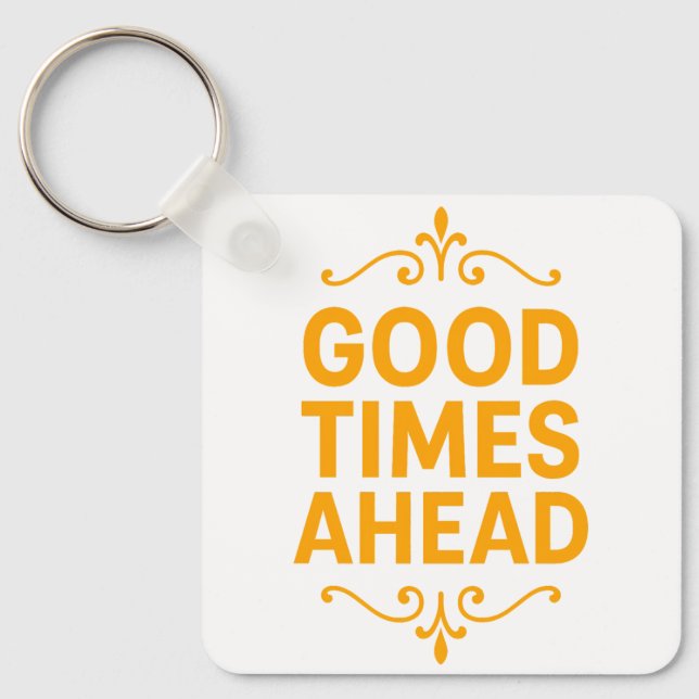 Acrylic Keychain, Square (double-sided) Key Ring (Front)