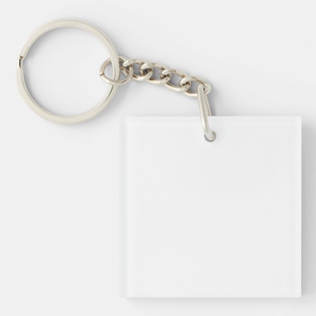 Acrylic Keychain, Square (double-sided) Key Ring (Front)