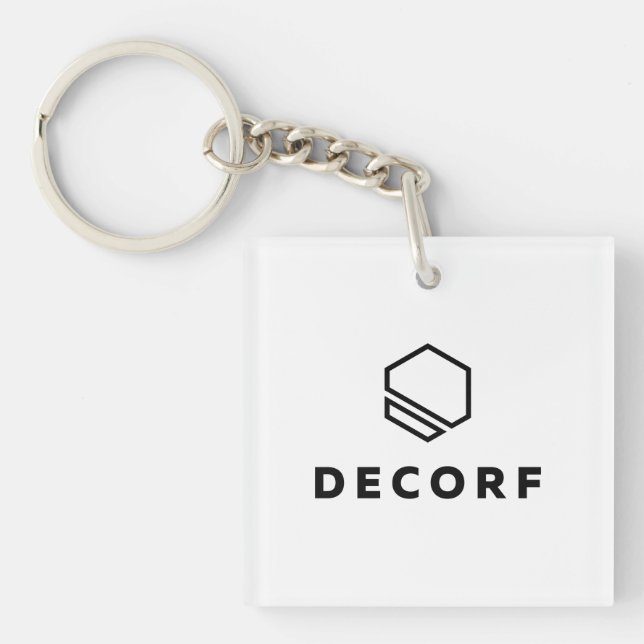 Acrylic Keychain, Square (single-sided) Key Ring (Front)