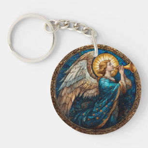 Acrylic Keychain with Angel Design