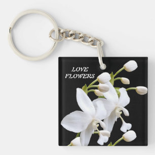 Acrylic Keychain with bunch of flowers
