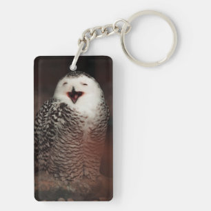 Acrylic Keychain With Cute Owl Design