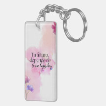 Acrylic Keychain with Photo or Message – Double Ca