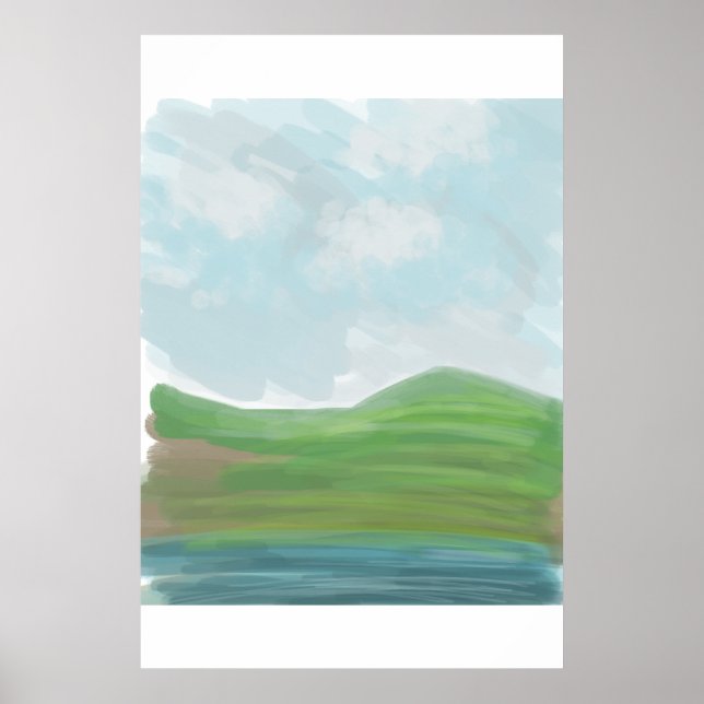 Acrylic Landscape Poster (Front)