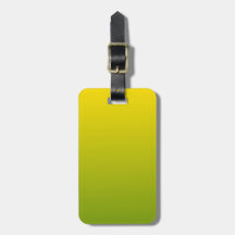 Acrylic Luggage Tag Yellow and Green Gradient