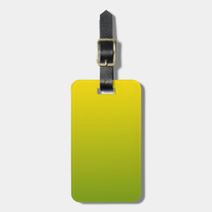 Acrylic Luggage Tag Yellow and Green Gradient
