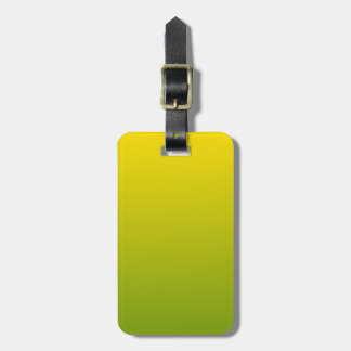 Acrylic Luggage Tag Yellow and Green Gradient