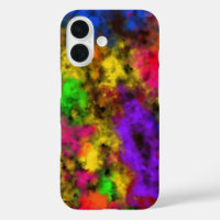Acrylic Neon Colours Paint Splatter Splash Abstrac