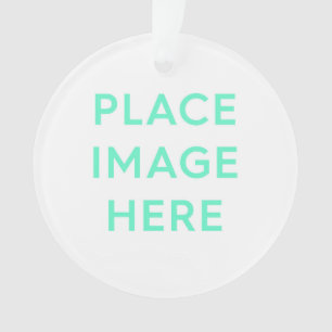 Acrylic Ornament, Circle Ornament