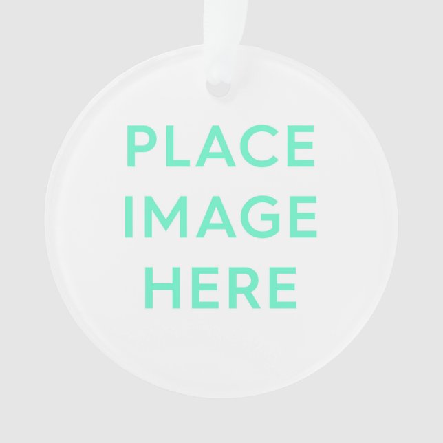 Acrylic Ornament, Circle Ornament (Front)