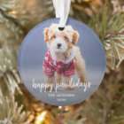 Acrylic Ornament | Happy Pawlidays Dog Photo