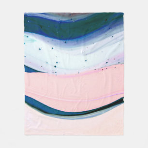 acrylic, paint, abstract. Closeup of the painting. Fleece Blanket