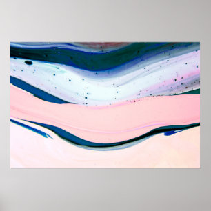 acrylic, paint, abstract. Closeup of the painting. Poster