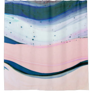 acrylic, paint, abstract. Closeup of the painting. Shower Curtain