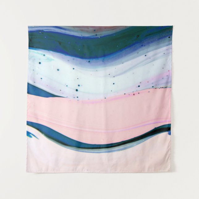 acrylic, paint, abstract. Closeup of the painting. Tapestry (Front)