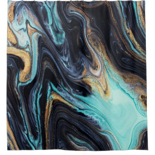 Acrylic paint abstract: colour background. shower curtain