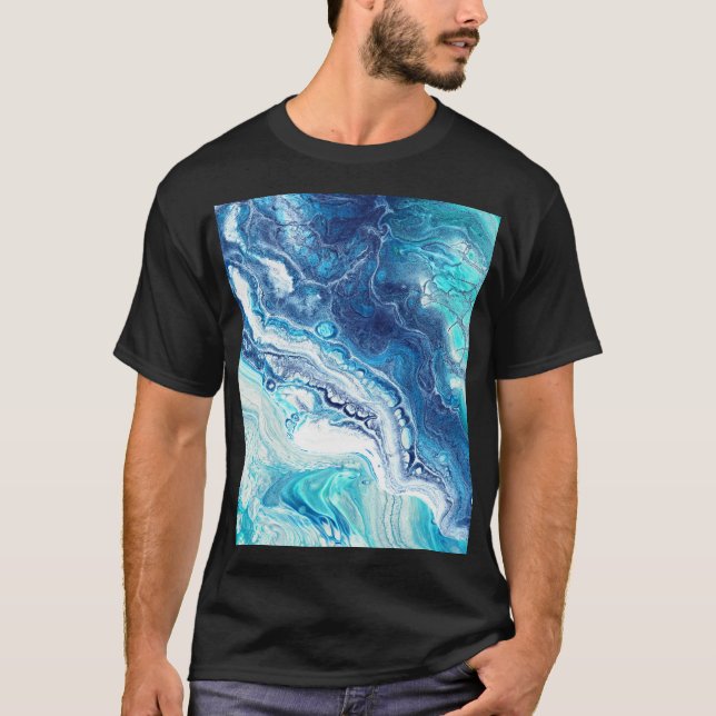 Acrylic paint, abstract colour tones T-Shirt (Front)