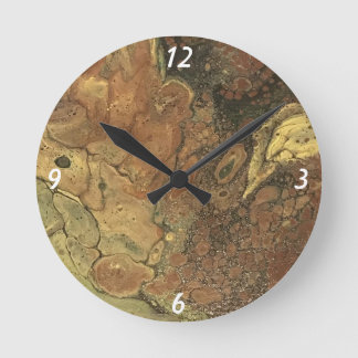 Acrylic Paint Pour Wall Clock