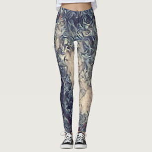 Acrylic Paint Rave Love Leggings