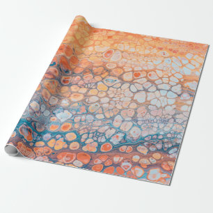 Acrylic paint wrapping paper