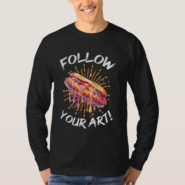 Acrylic Painter Design for Acrylic Colour Wheel 1 T-Shirt (Front)