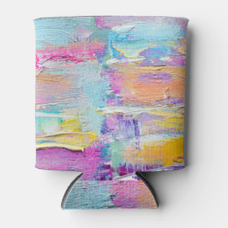 Acrylic Painting Art Background Texture Can Cooler